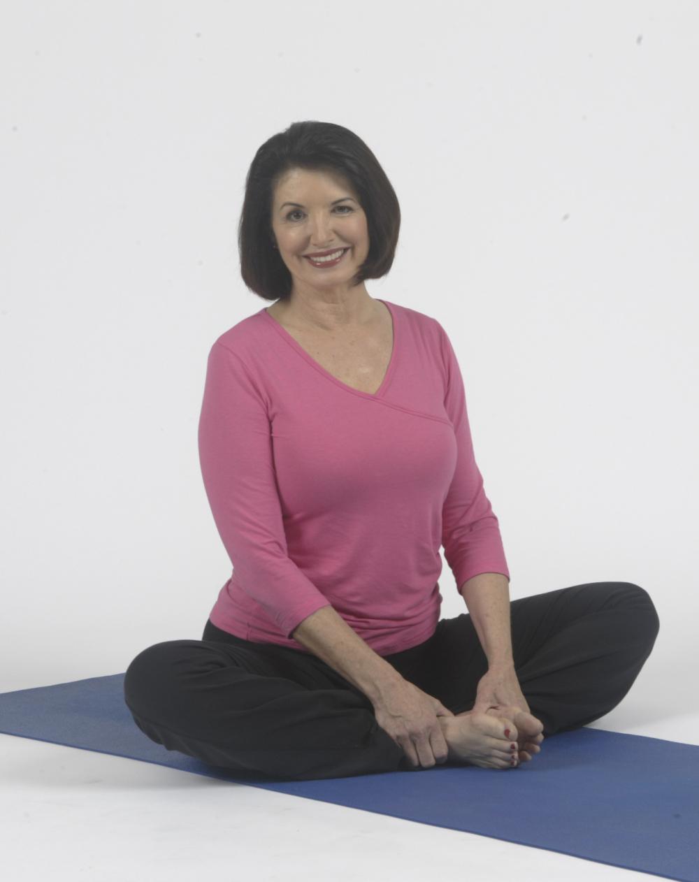 Woman on a yoga mat