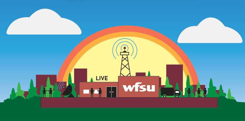 drawing of wfsu's building
