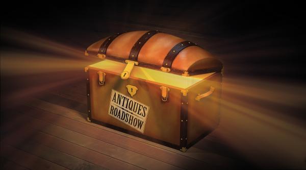 Antiques Roadshow treasure box logo