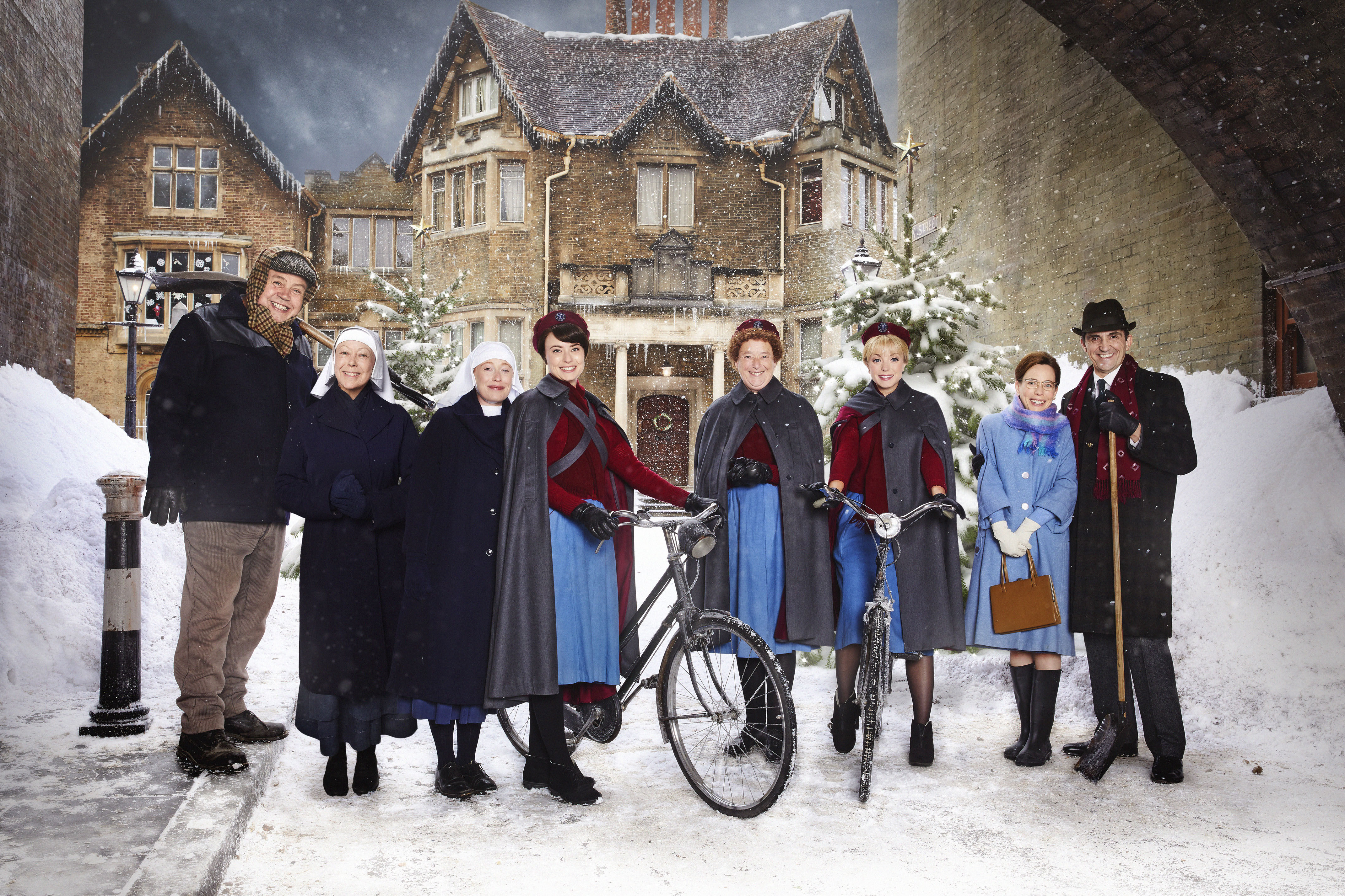 People standing in the snow