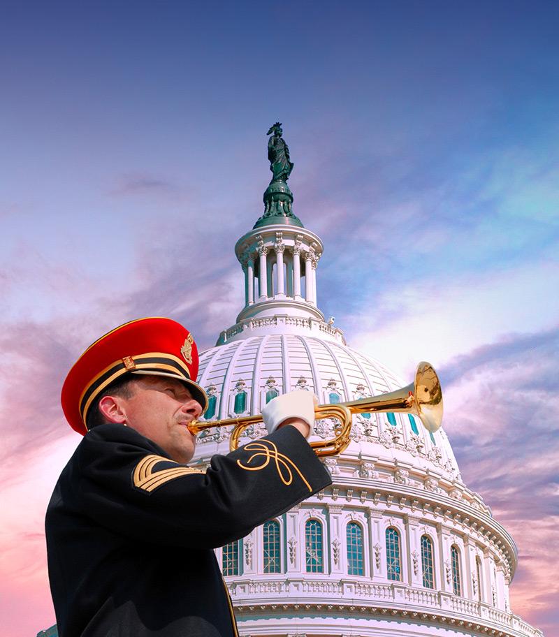 bugle player at capitol